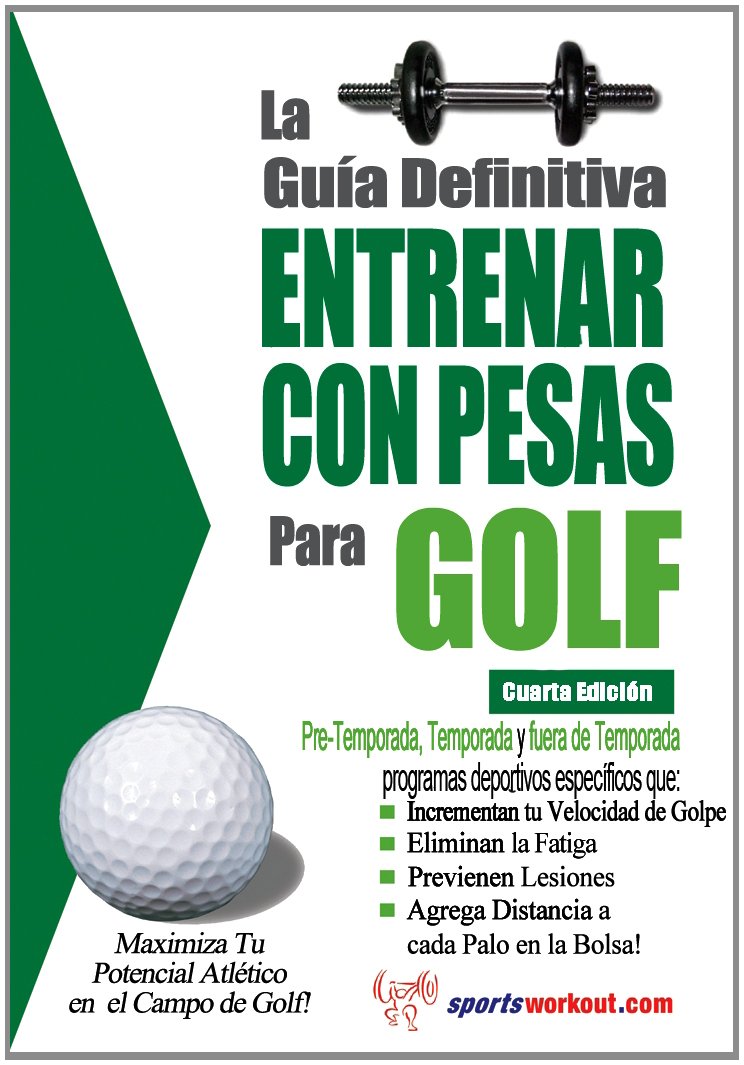 GOLF WEIGHT TRAINING GUIDE book cover highlighting exercises to boost distance and control