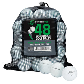GolfBall Nut 48-ball mix of Pro V1 and Pro V1x for improved spin and distance at lower cost.