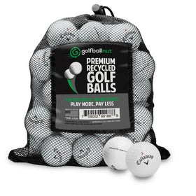 GolfBall Nut 48-pack of recycled Callaway tour mix golf balls for budget rounds.