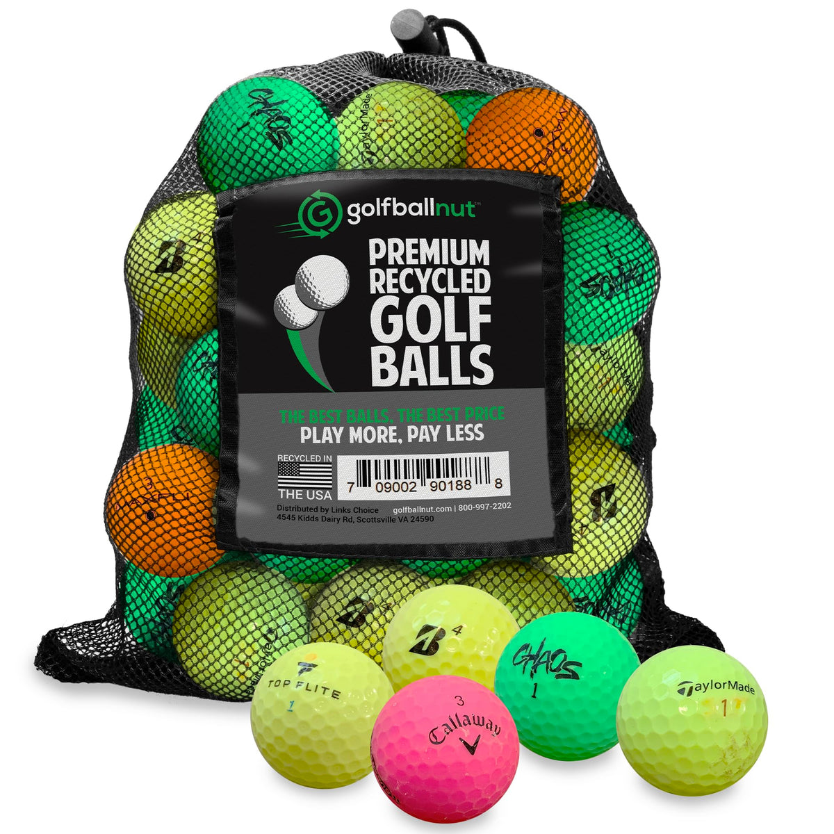 GolfBall Nut 48 used balls bulk for practice and casual play