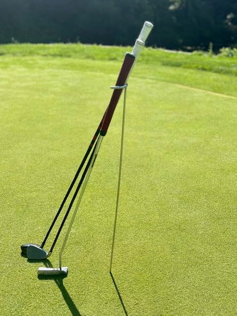 GolfClubSpike handcrafted stainless top offers smooth embedment for stability