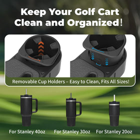 GOLFCOZER Armrest tool-free install for quick, drill-free setup.