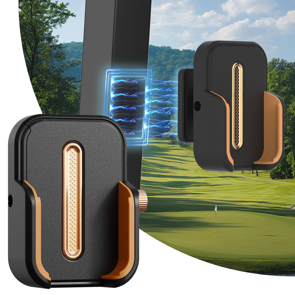 GOLFCOZER full metal magnetic cart phone holder secure mount on golf cart