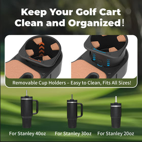 GOLFCOZER universal fit for 1.25-inch square tubes.