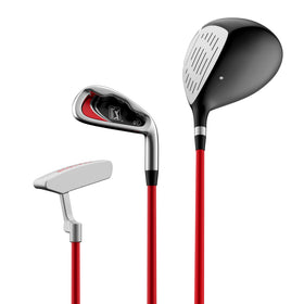 Golfgen box contents include driver, iron, putter, head cover, bag.