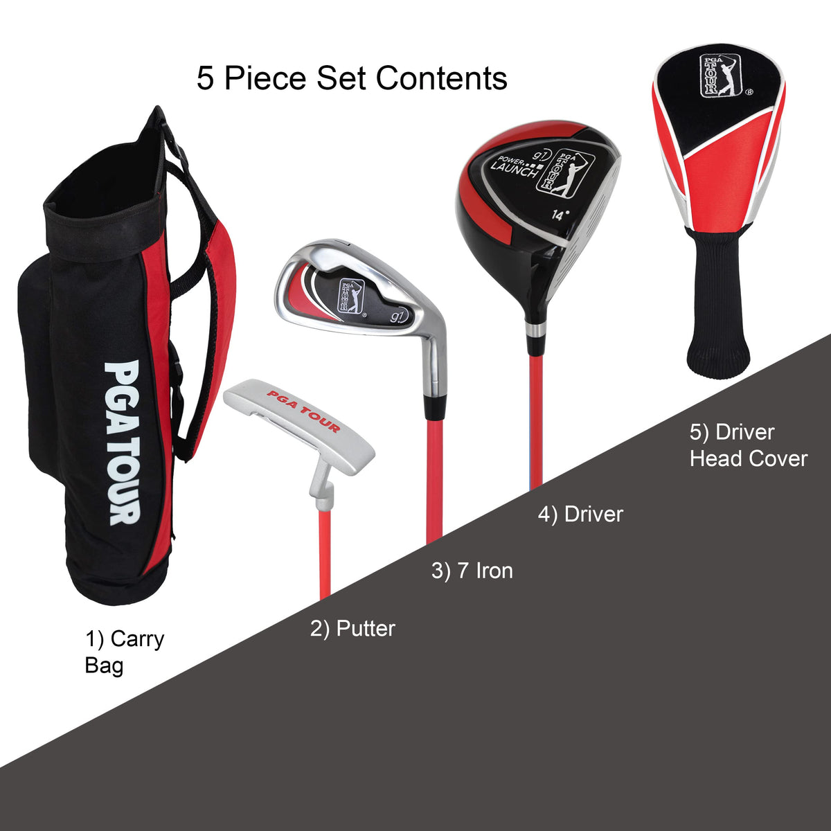 Golfgen driver 14° with large head for easy airborne shots.