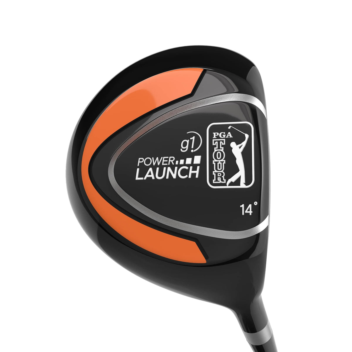 Golfgen PGA Tour G1 Driver front view highlights kid-friendly design for easy handling.