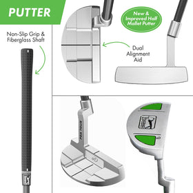 Golfgen PGA Tour G1 Series headcover protects junior clubs on the course.