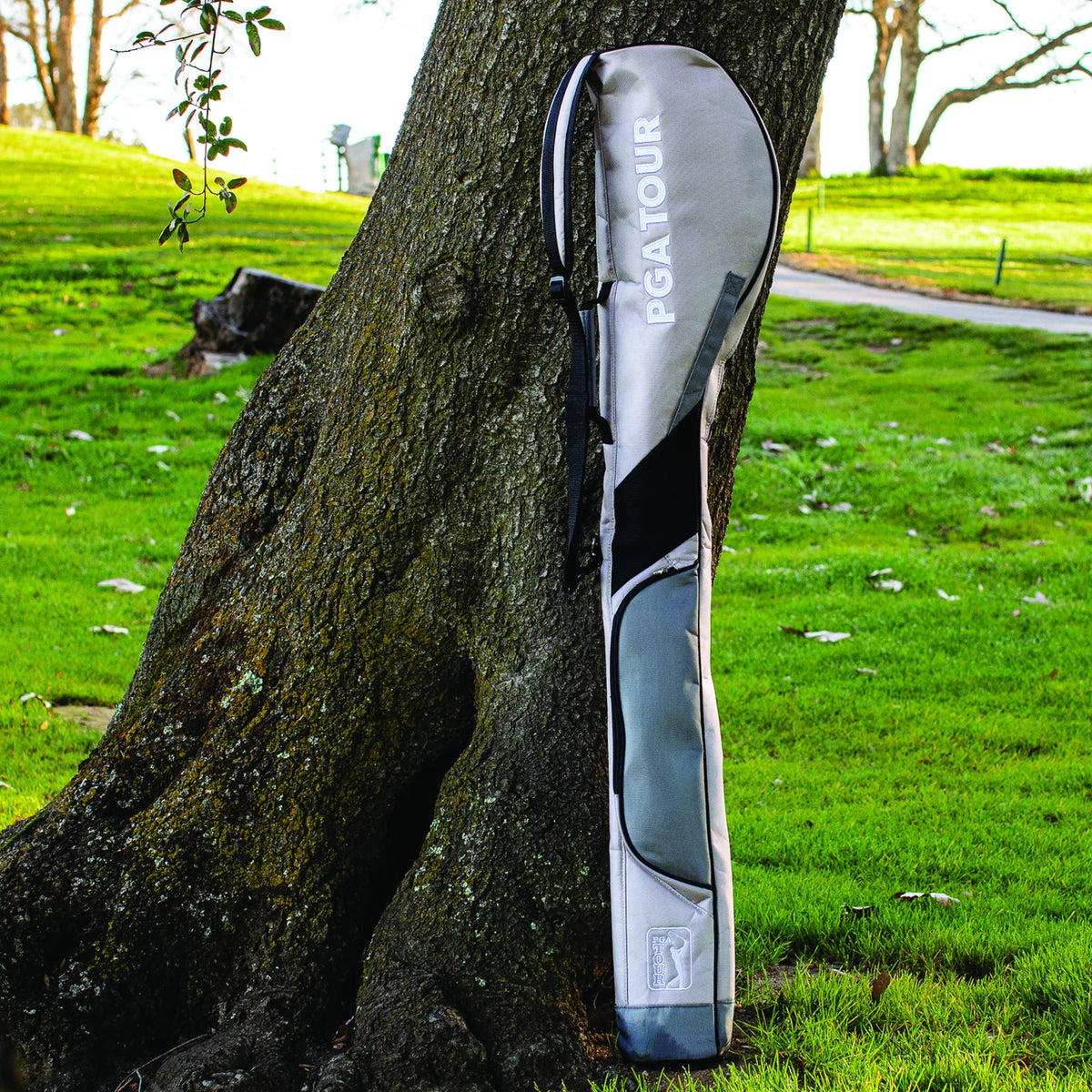 Golfgen PGA TOUR Grey Carry Bag pocket space, roomy compartments for balls and tees