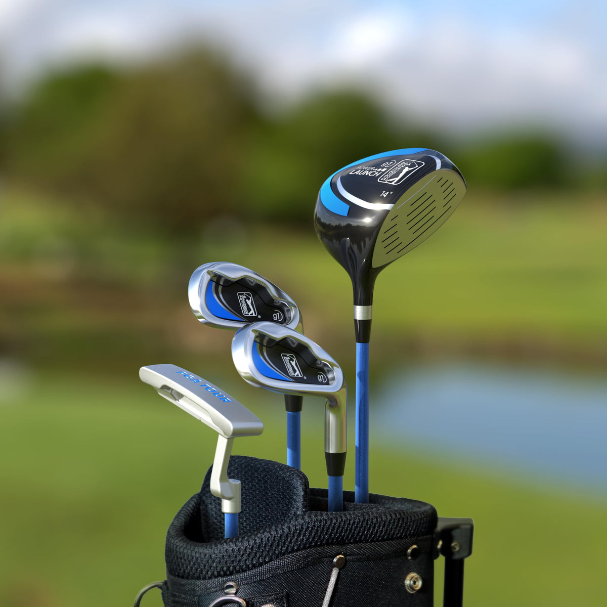 Golfgen PGA Tour GS1 forgiving 7-iron supports higher, straighter contact for growing players.