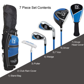 Golfgen PGA Tour GS1 junior set side view highlights kid-friendly grip and compact sizing.