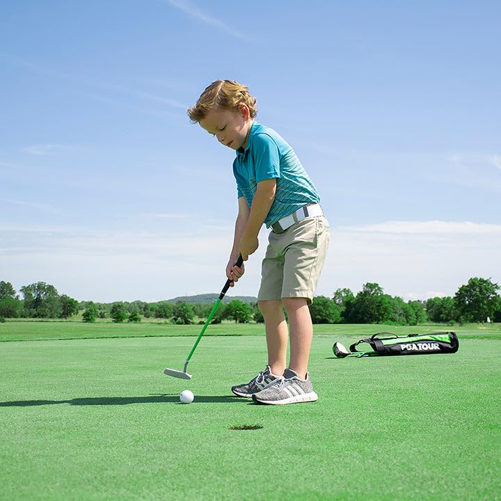 Golfgen PGA Tour kids set alignment guide putter supports proper setup