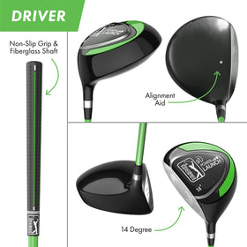 Golfgen PGA Tour kids set mallet putter with alignment guide improves accuracy
