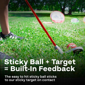 Golfgen Tee-Up set used indoors and outdoors for flexible practice