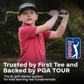 Golfgen PGA TOUR Tee-Up includes target for precision-focused sessions.