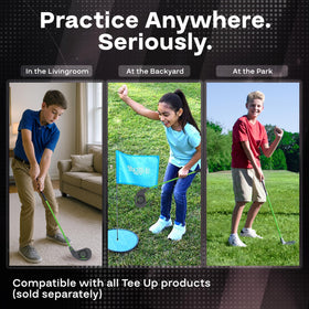 Golfgen PGA Tour Tee-Up set clubs grip and shaft detail showing real-feel design