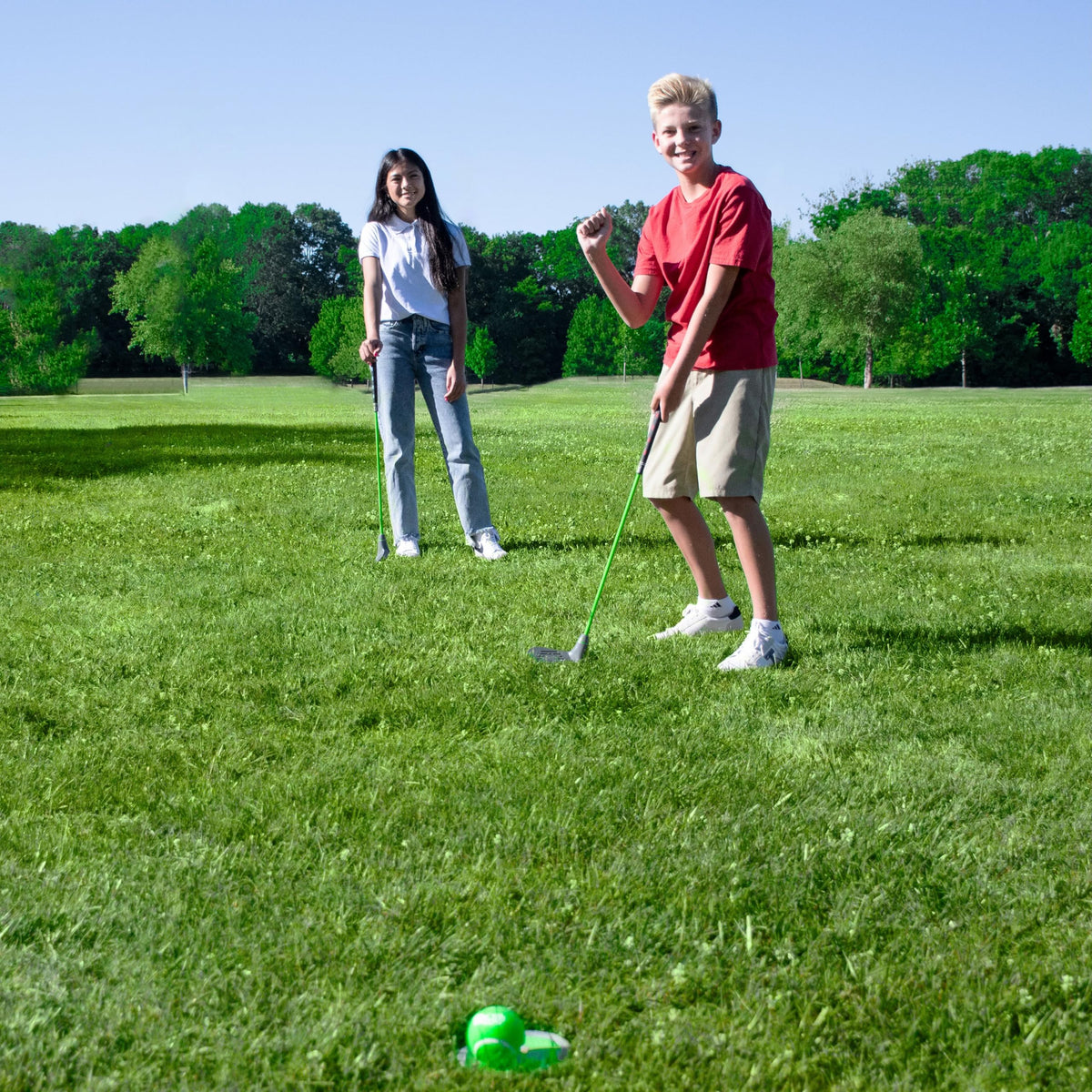 Golfgen PGA Tour Tee-Up junior training image conveys kid-friendly design