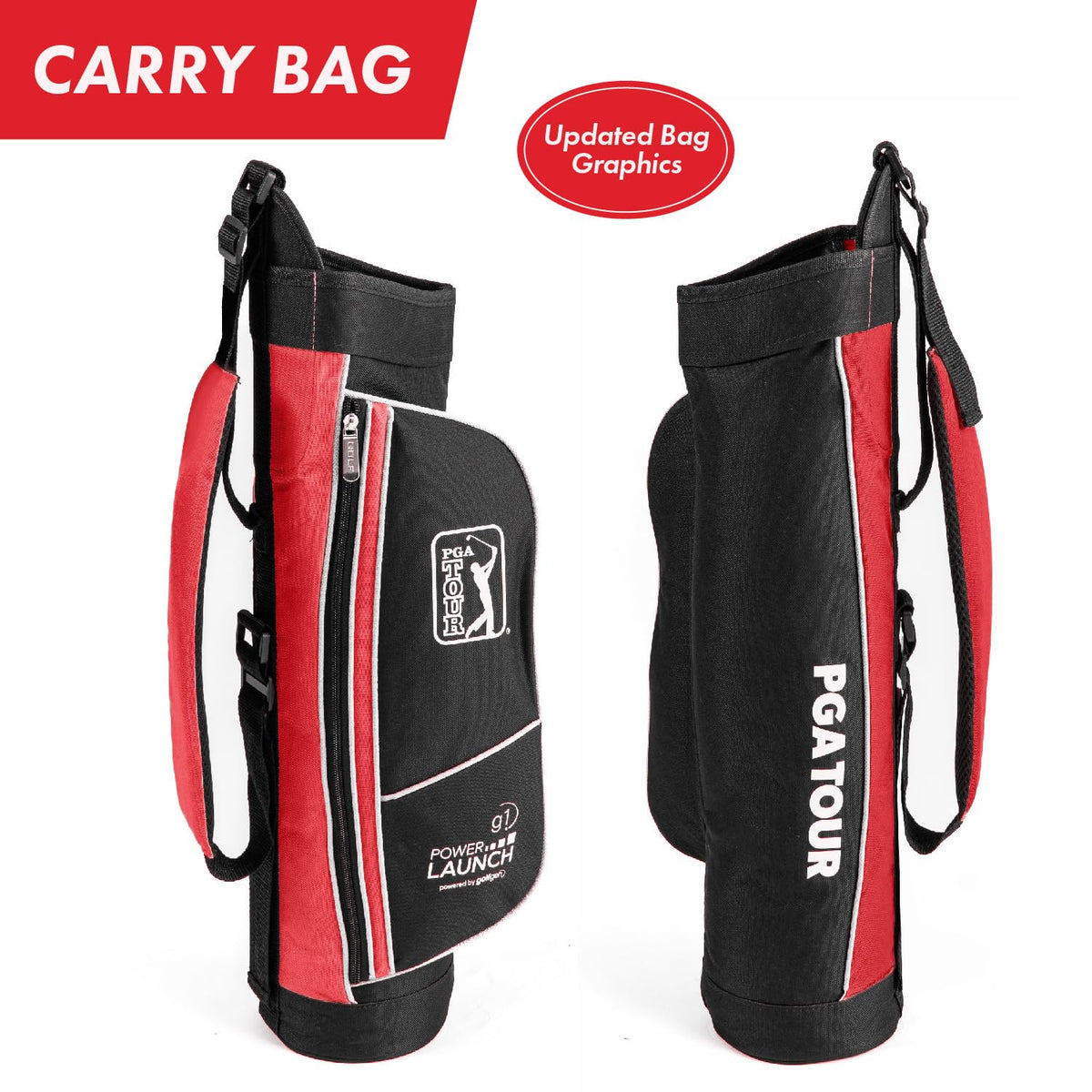Golfgen PGA Tour Youth Set in Hand shows compact, all-in-one kit