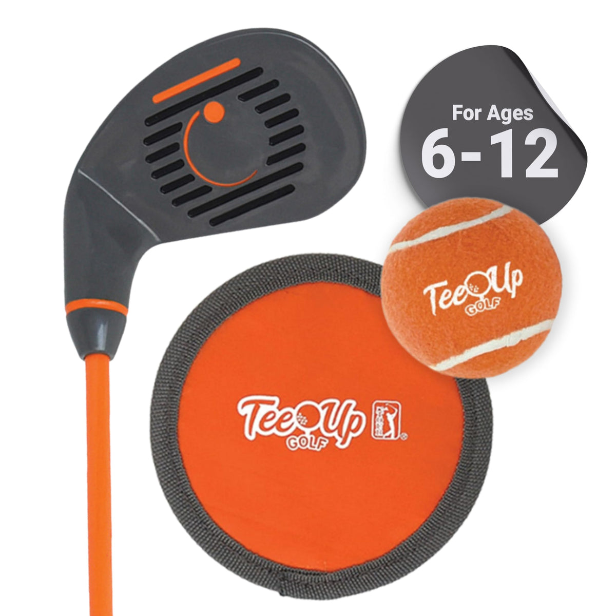 Golfgen Tee-Up practice iron club ready for drills and grip training.