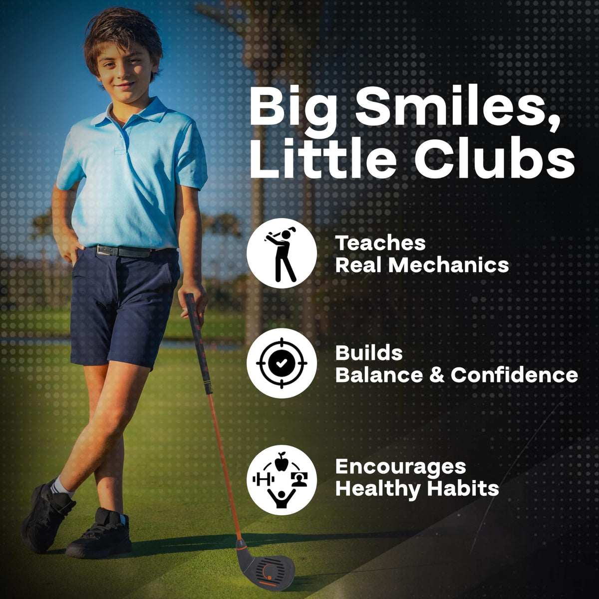 Golfgen Tee-Up right-handed option supports versatile practice sessions.