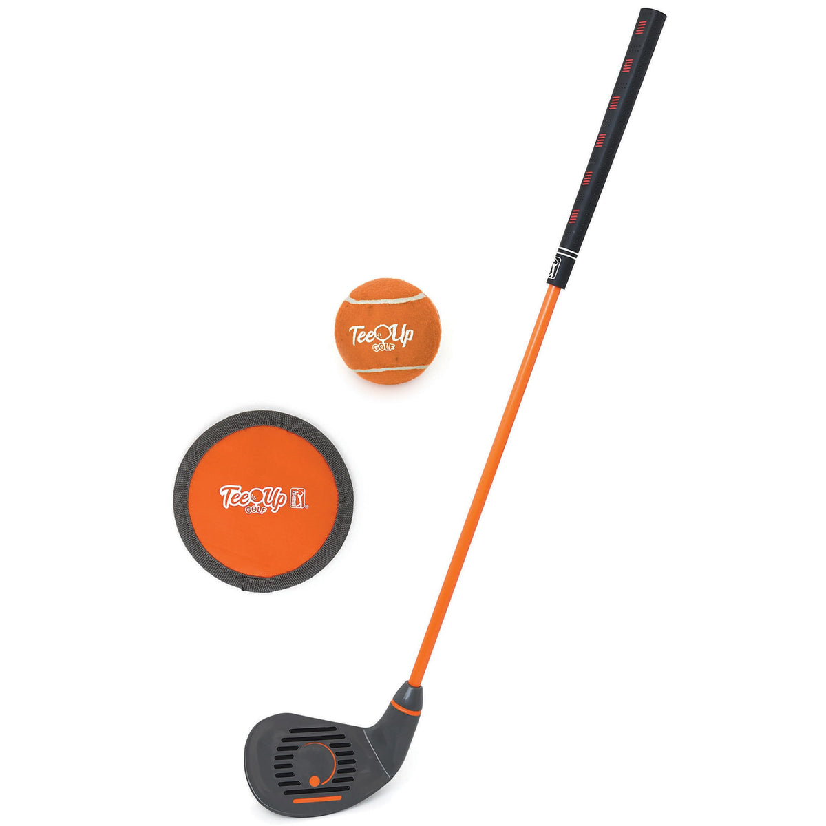 Golfgen Tee-Up set packaging for junior practice kit and setup.