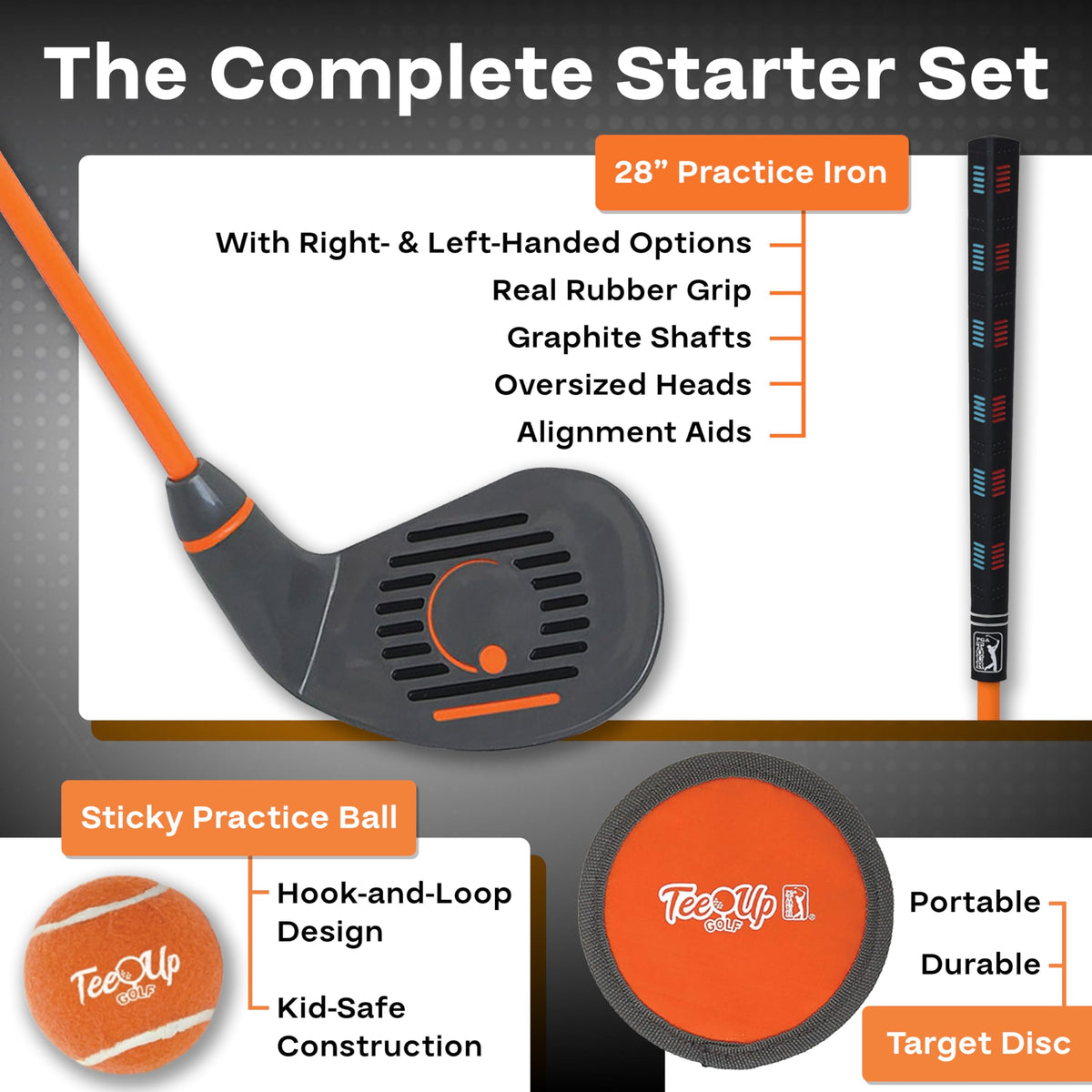 Golfgen Tee-Up target with ball adhesion shows quick feedback during practice.