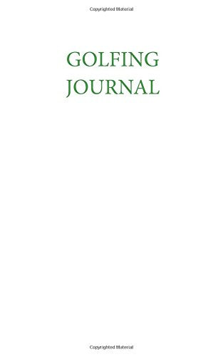 Golfing Journal cover: a compact notebook for tracking rounds and practice notes