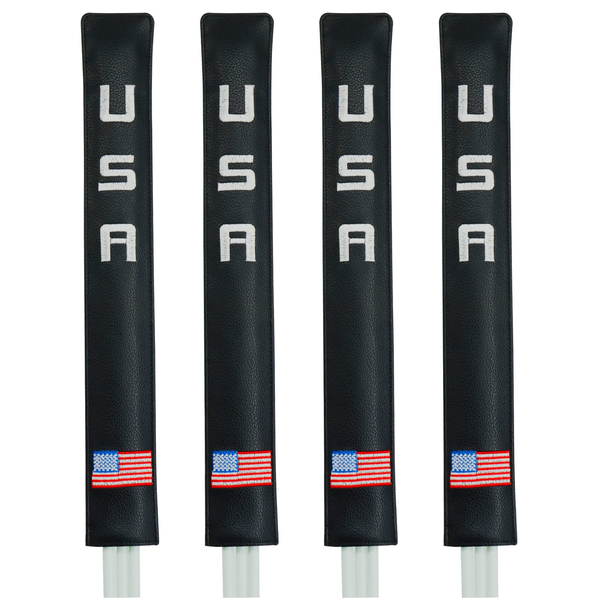 Golfupp alignment stick cover 4pc set protects sticks during transport and storage.
