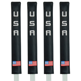 Golfupp alignment stick cover 4pc set protects sticks during transport and storage.