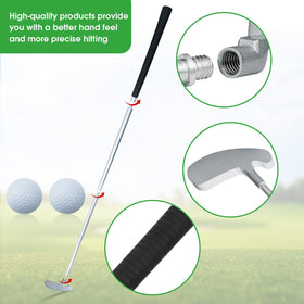 Golfupp putter with reticle alignment aids for confident line setup