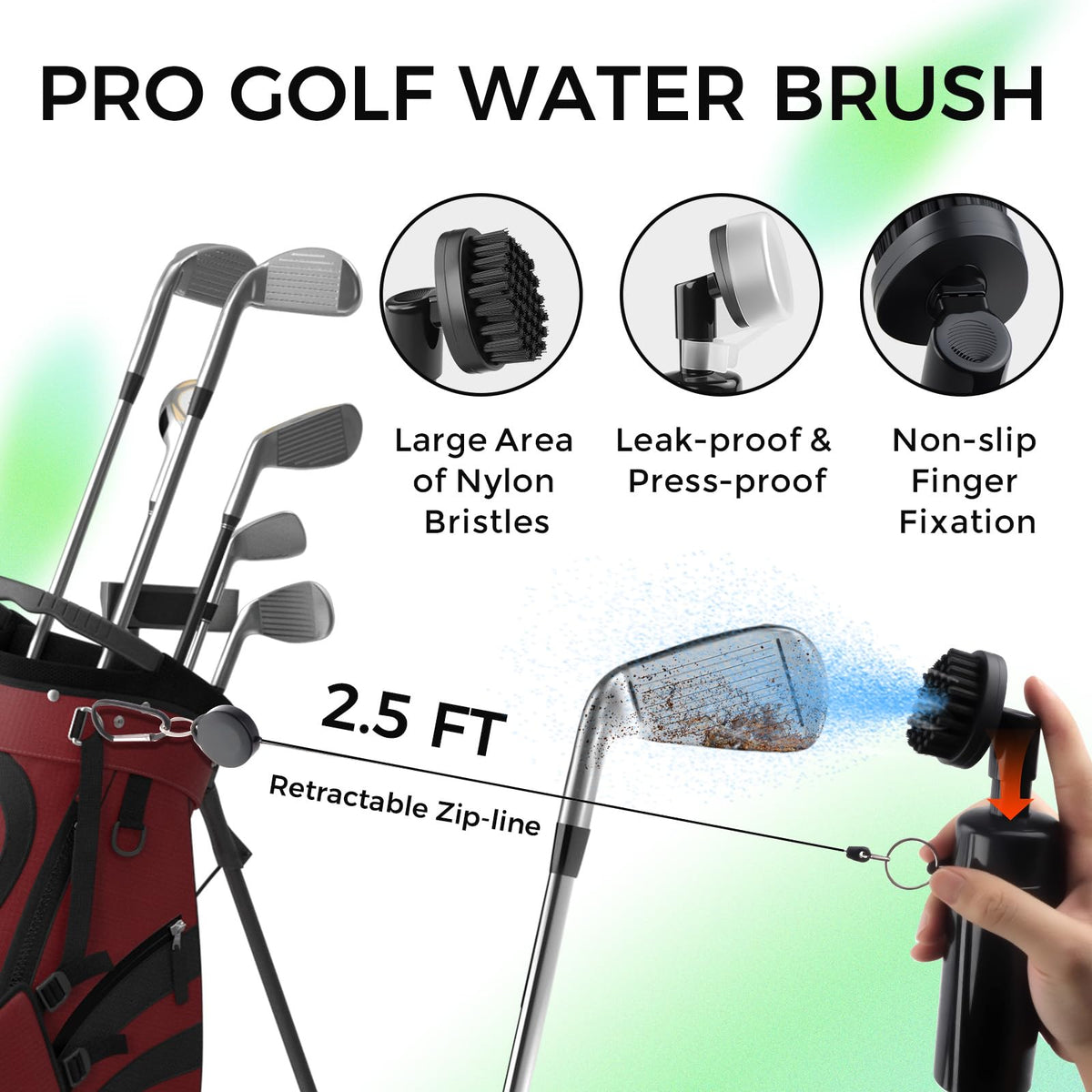 Golfupp microfiber towel for quick wipe-downs after shots