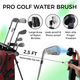 Golfupp microfiber towel for quick wipe-downs after shots