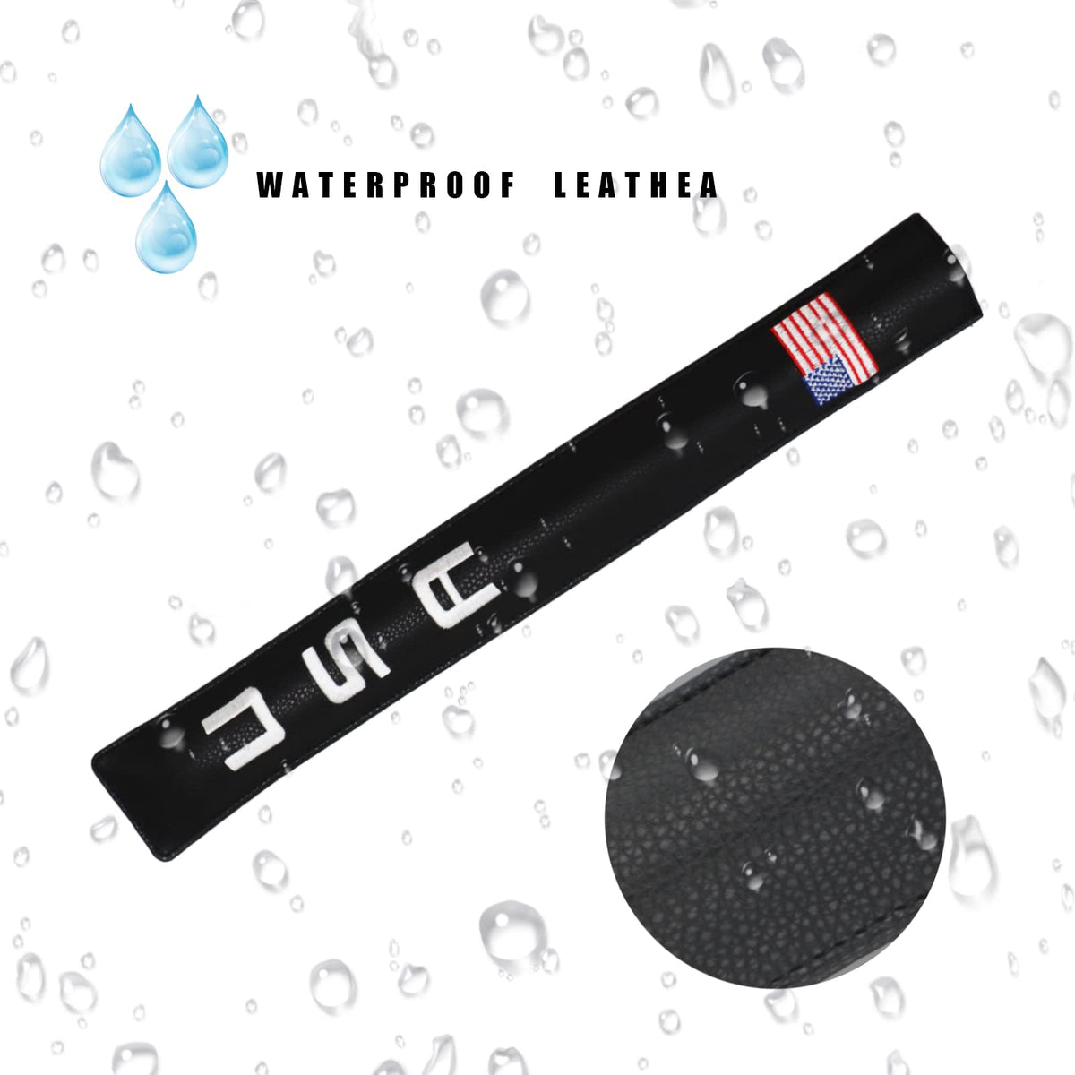 Golfupp USA flag embroidery adds stylish detail to the stick cover.