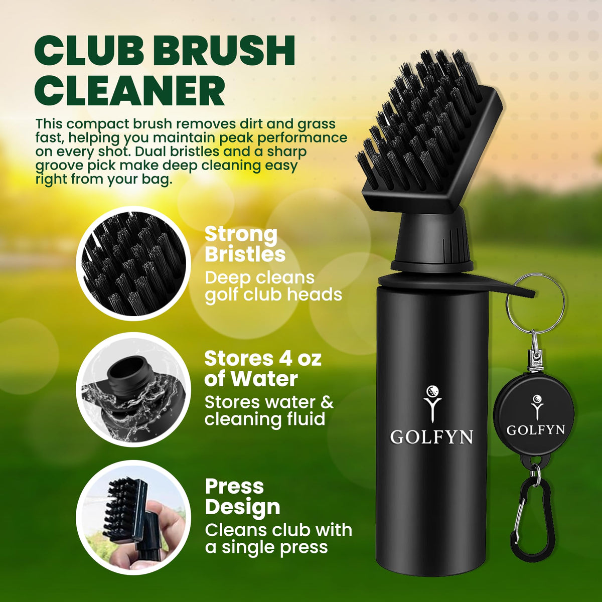 GOLFYN durable design fits most golf carts for reliable use on the course