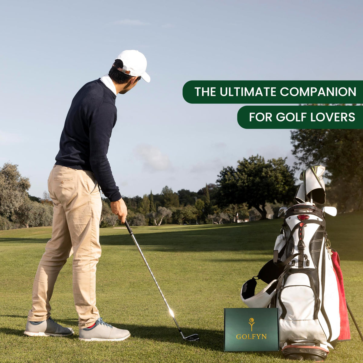GOLFYN golf brush helps remove dirt from clubs between holes