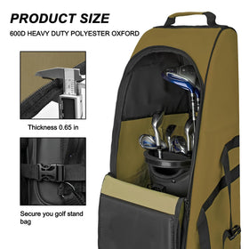 Goloni air-travel golf luggage ready for airline checks.
