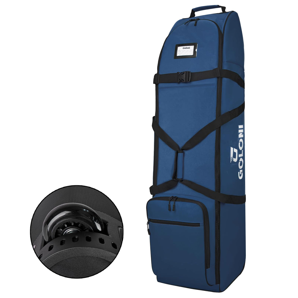 Goloni airline-approved golf bag shown for cabin-friendly travel and hassle-free check-ins.
