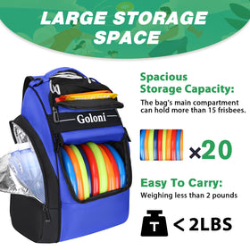 Goloni bag side waterproof pocket for damp or valuables items