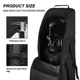 Goloni foldable golf luggage saves storage space when not in use
