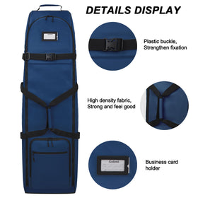Goloni foldable golf travel bag folds compactly when not in use, saving space.