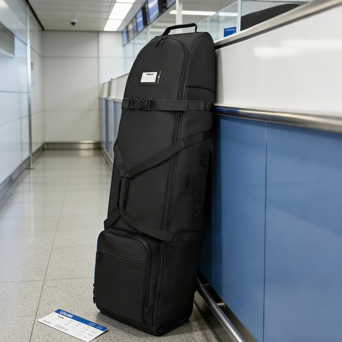 Goloni foldable travel bag compresses for compact storage when not in use