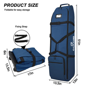 Goloni full 14-club capacity keeps a complete set organized during trips.