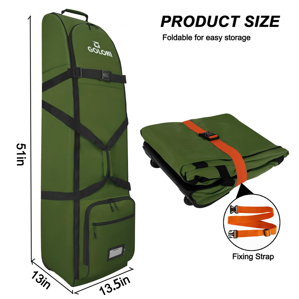 Goloni heavy-duty golf case provides durable protection during check-in