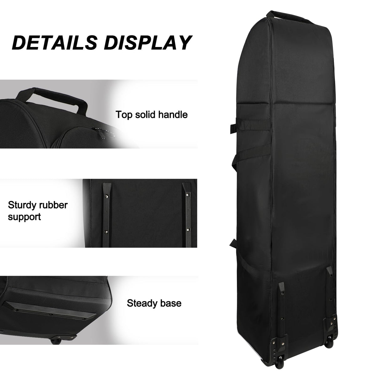 Goloni heavy-duty golf club travel case protecting clubs during flights