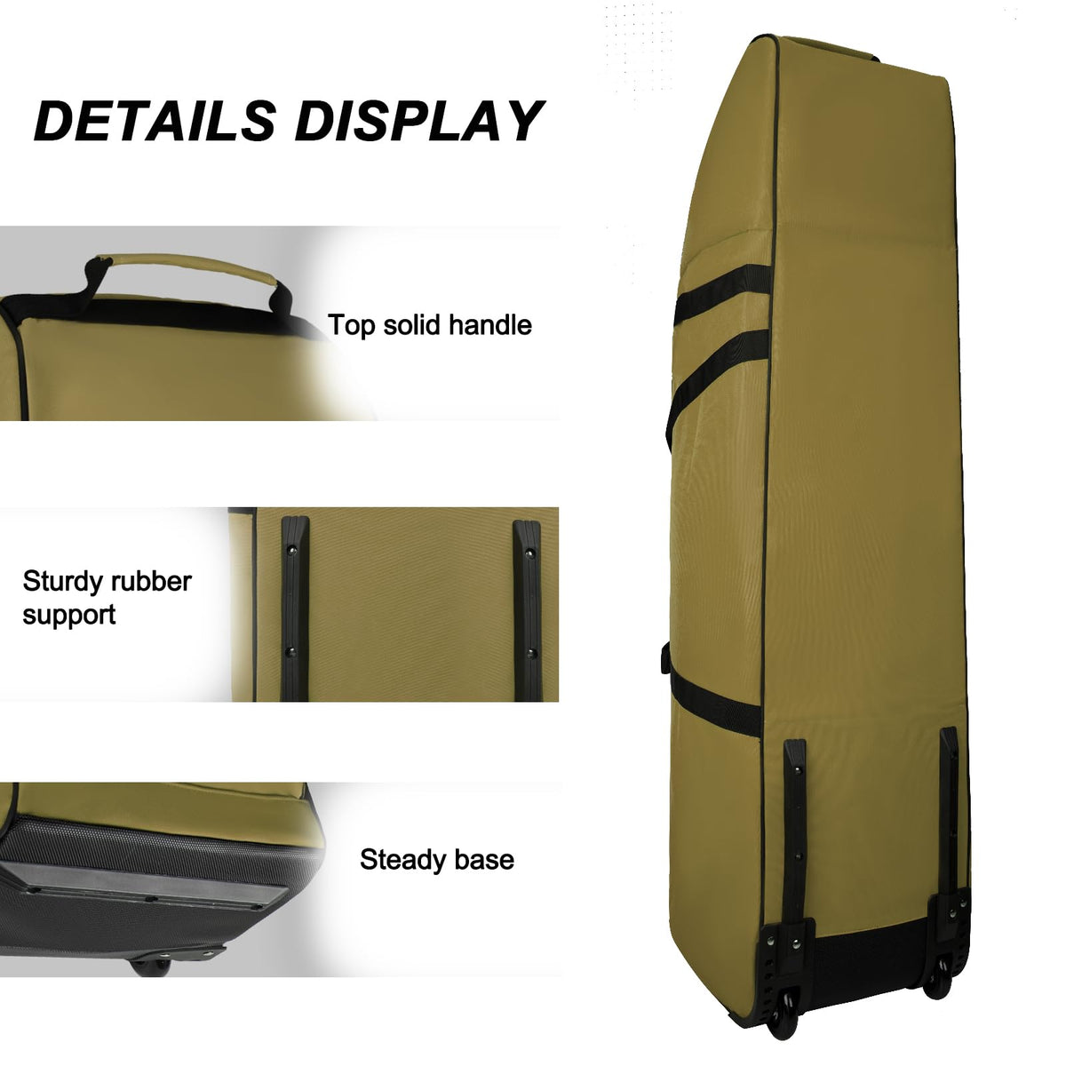 Goloni secure closure keeps golf gear safe during airline handling.