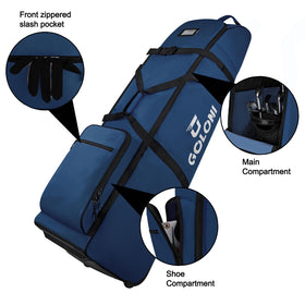 Goloni shoe compartment neatly stores footwear without crowding the main chamber.