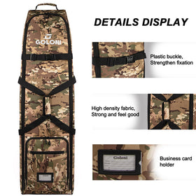 Goloni water-resistant golf bag cover keeps gear dry in rain and splashes.