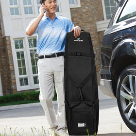 Goloni water-resistant golf bag cover shielding gear from moisture