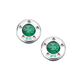 GOOACTION golf putter weights in green four-leaf clover pattern for steadier alignment