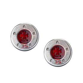GOOACTION golf putter weights with red lucky clover front view for balanced feel.